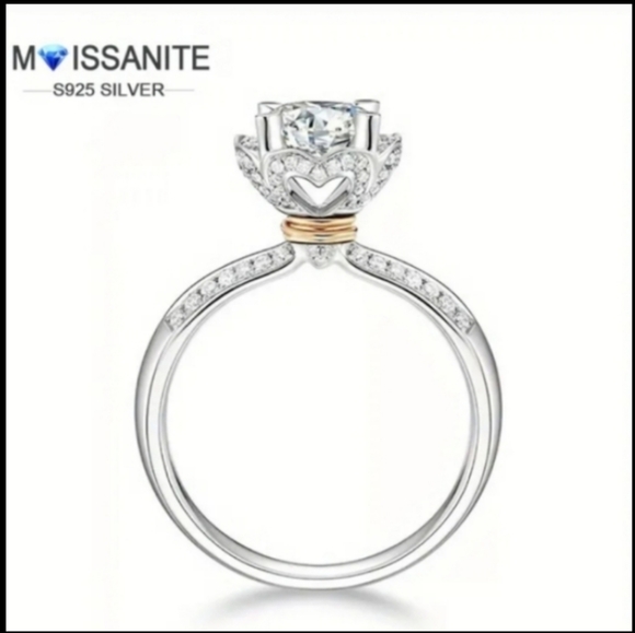 🐰🐰1ct. Moissanite Diamond Ring - Picture 9 of 16